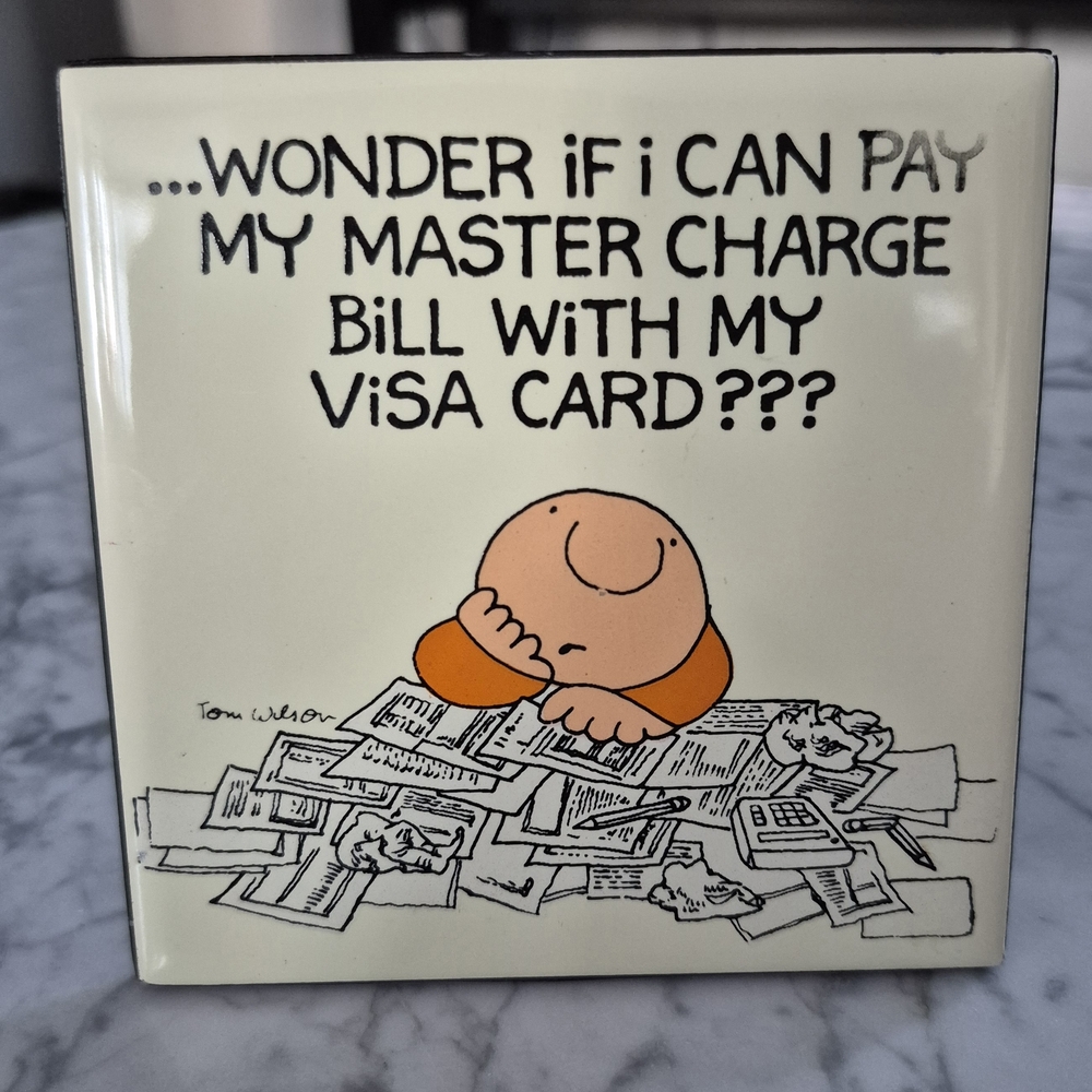 Ziggy Comic Ceramic Tile - Black and White